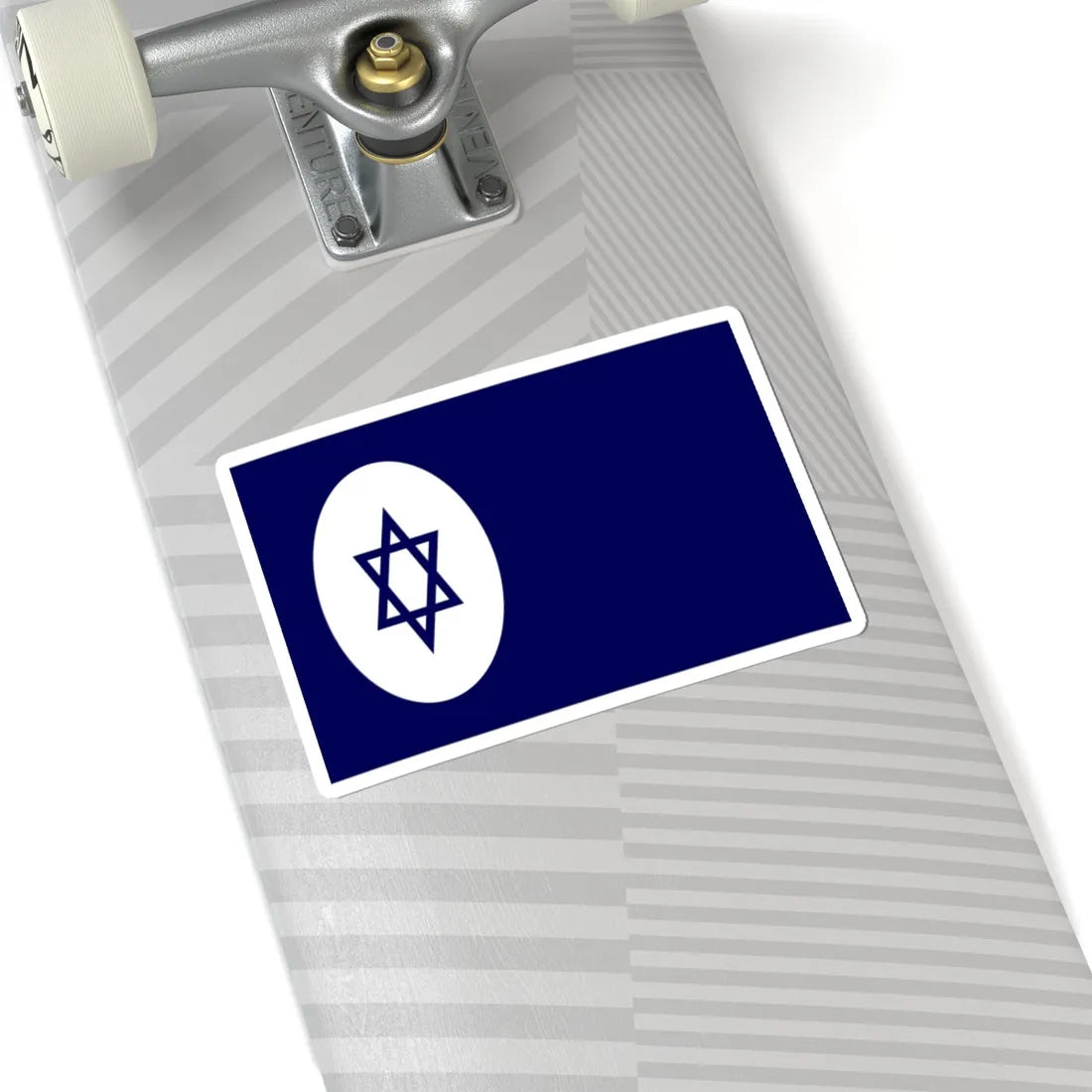 Civil Ensign of Israel (Israel) STICKER Vinyl Kiss-Cut Decal - The Sticker Space