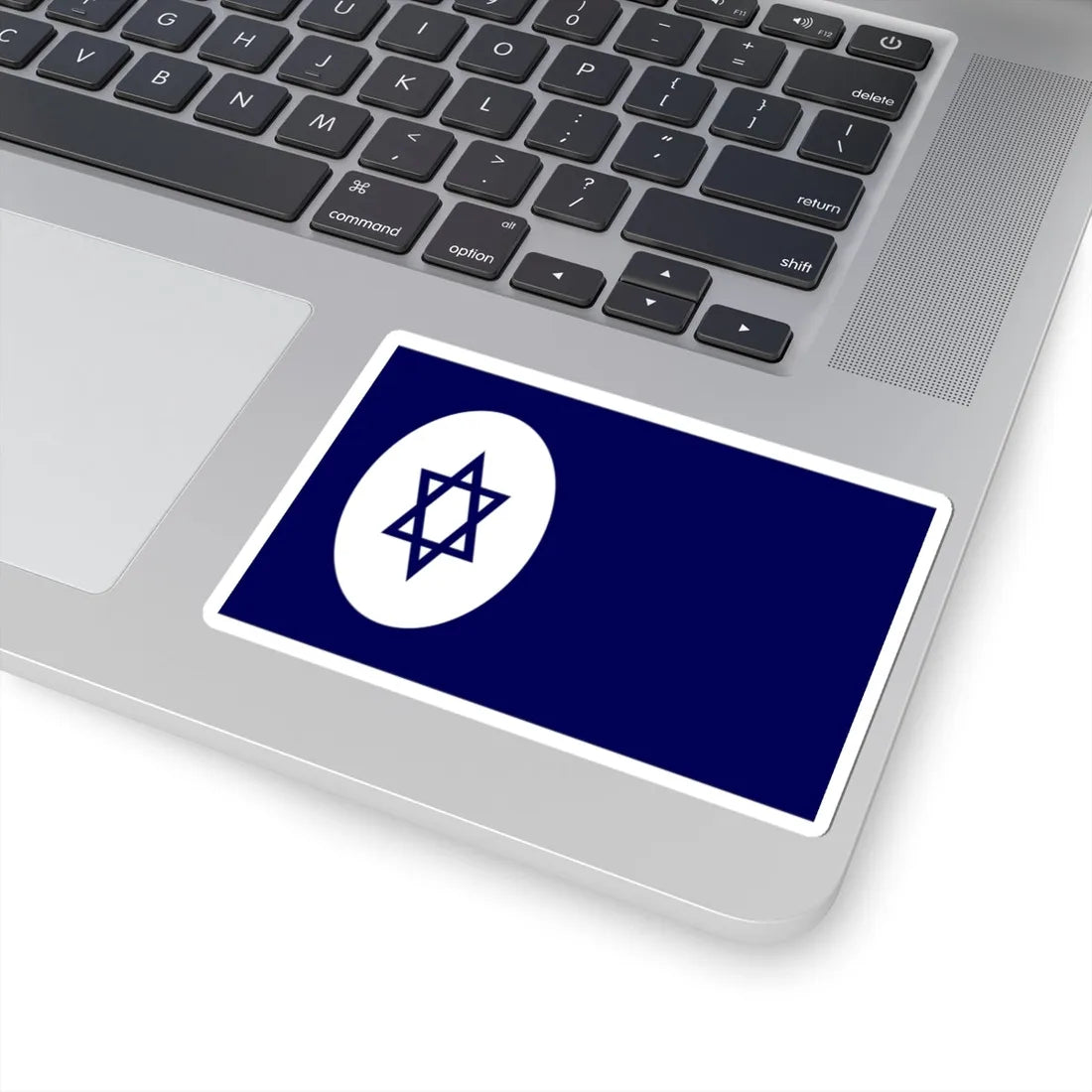 Civil Ensign of Israel (Israel) STICKER Vinyl Kiss-Cut Decal - The Sticker Space