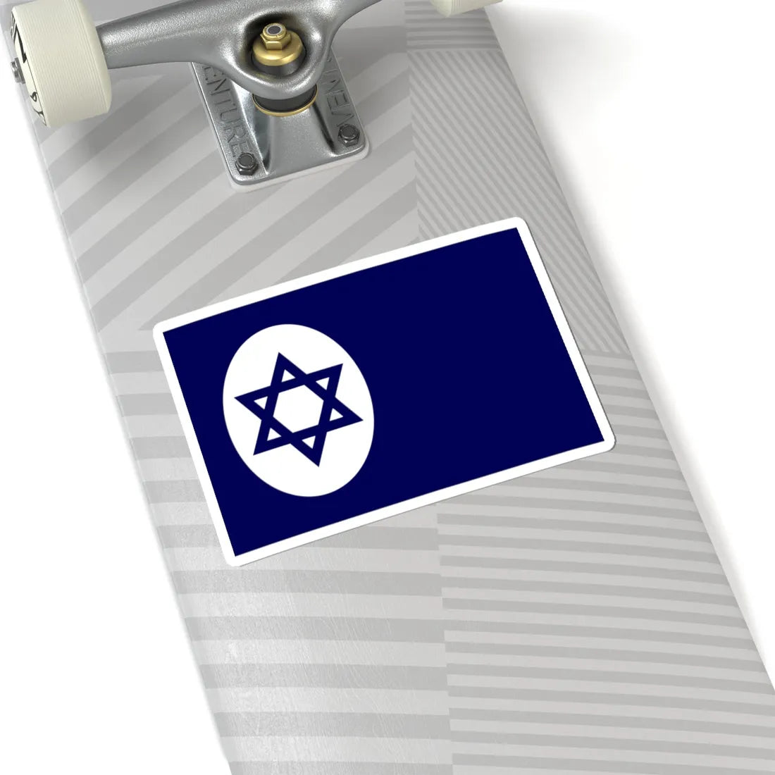 Civil Ensign of Israel variant (Israel) STICKER Vinyl Kiss-Cut Decal - The Sticker Space