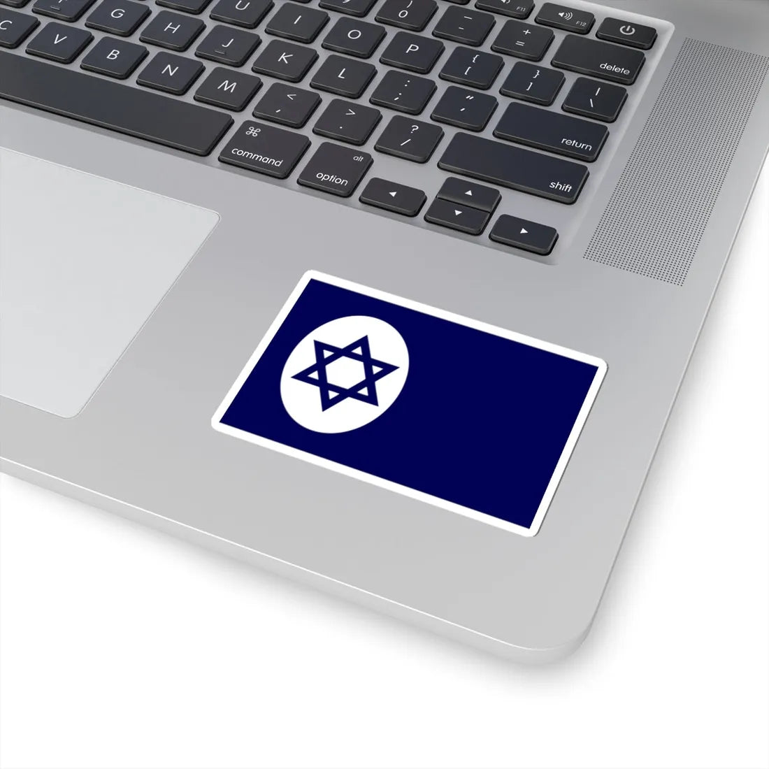 Civil Ensign of Israel variant (Israel) STICKER Vinyl Kiss-Cut Decal - The Sticker Space