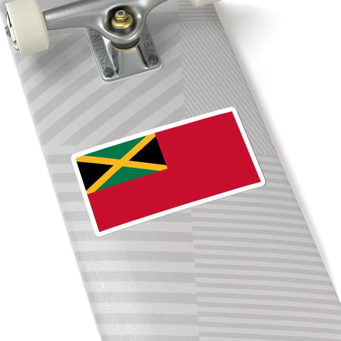 Civil Ensign of Jamaica (Jamaica) STICKER Vinyl Kiss-Cut Decal - The Sticker Space