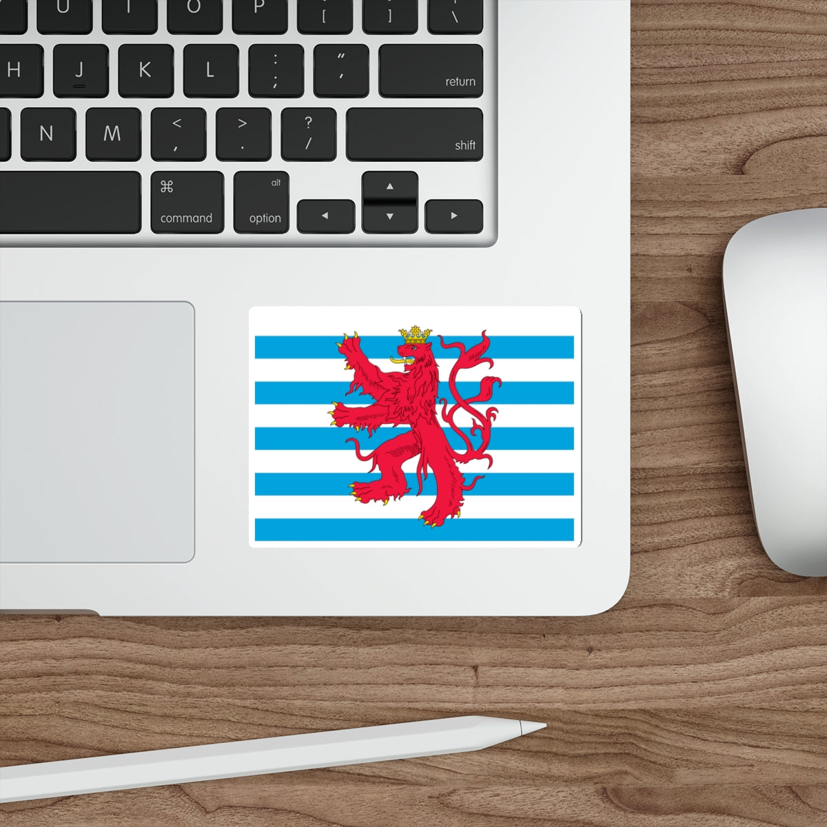 Civil Ensign of Luxembourg STICKER Vinyl Die-Cut Decal-The Sticker Space