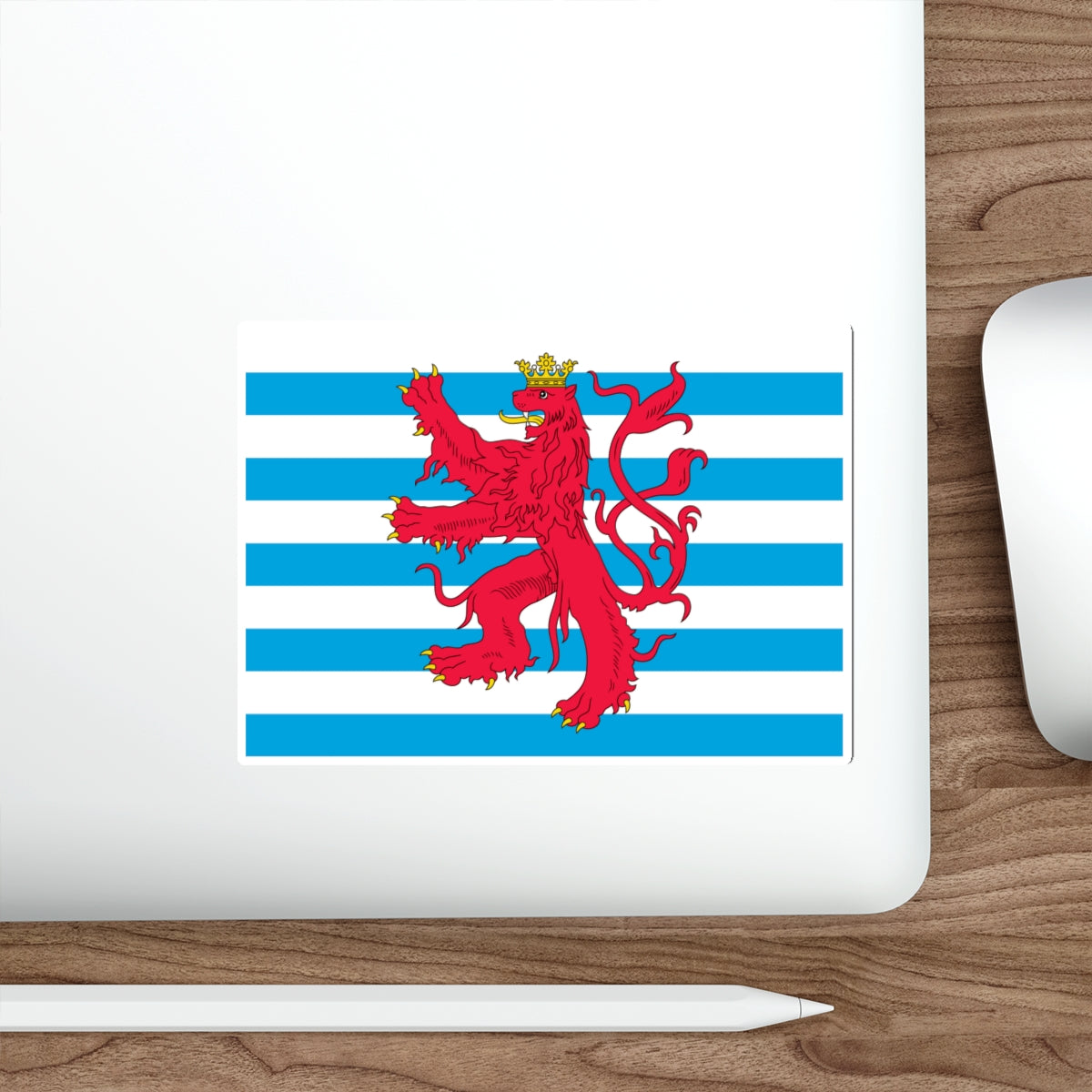 Civil Ensign of Luxembourg STICKER Vinyl Die-Cut Decal-The Sticker Space