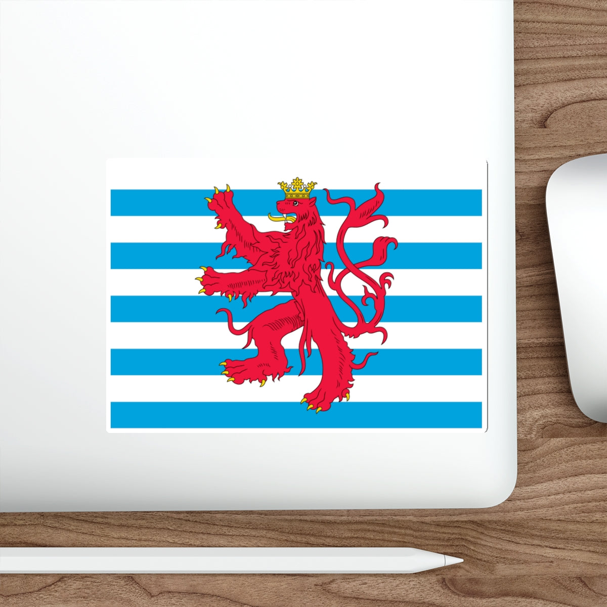 Civil Ensign of Luxembourg STICKER Vinyl Die-Cut Decal-The Sticker Space