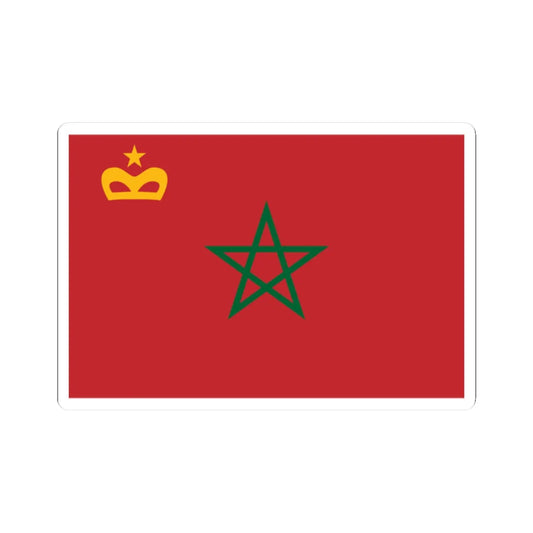 Civil Ensign of Morocco (Morocco) STICKER Vinyl Kiss-Cut Decal 2 Inch White - The Sticker Space