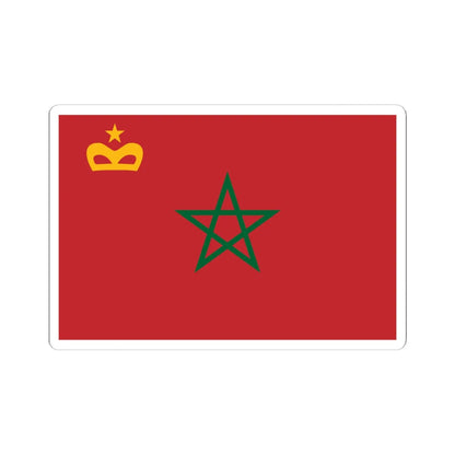 Civil Ensign of Morocco (Morocco) STICKER Vinyl Kiss-Cut Decal 6 Inch White - The Sticker Space