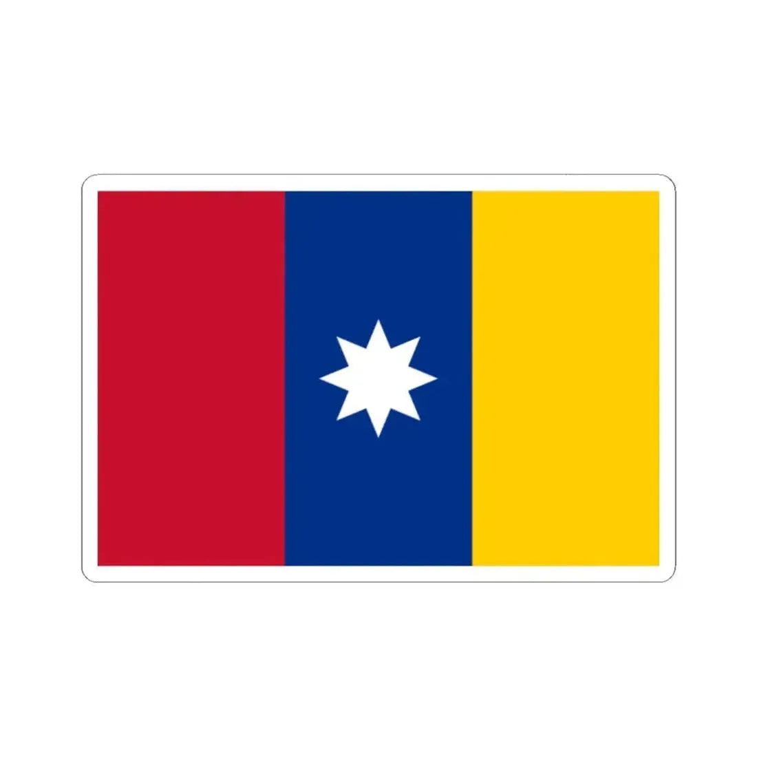 Civil ensign of New Granada (Colombia) STICKER Vinyl Kiss-Cut Decal 2 Inch White - The Sticker Space