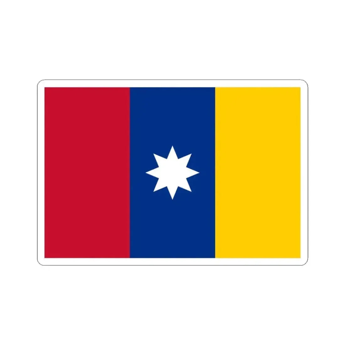 Civil ensign of New Granada (Colombia) STICKER Vinyl Kiss-Cut Decal 3 Inch White - The Sticker Space