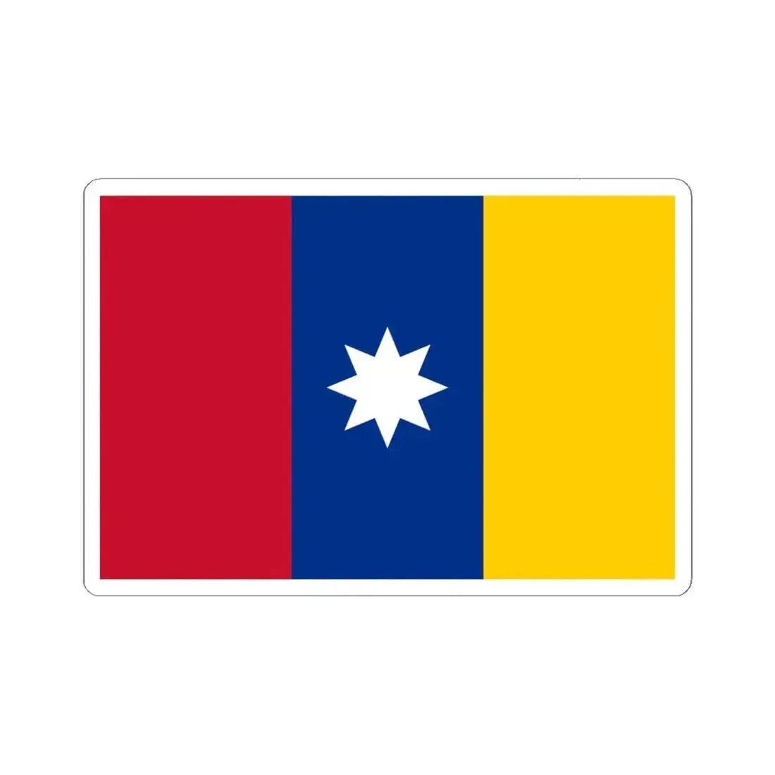 Civil ensign of New Granada (Colombia) STICKER Vinyl Kiss-Cut Decal 6 Inch White - The Sticker Space