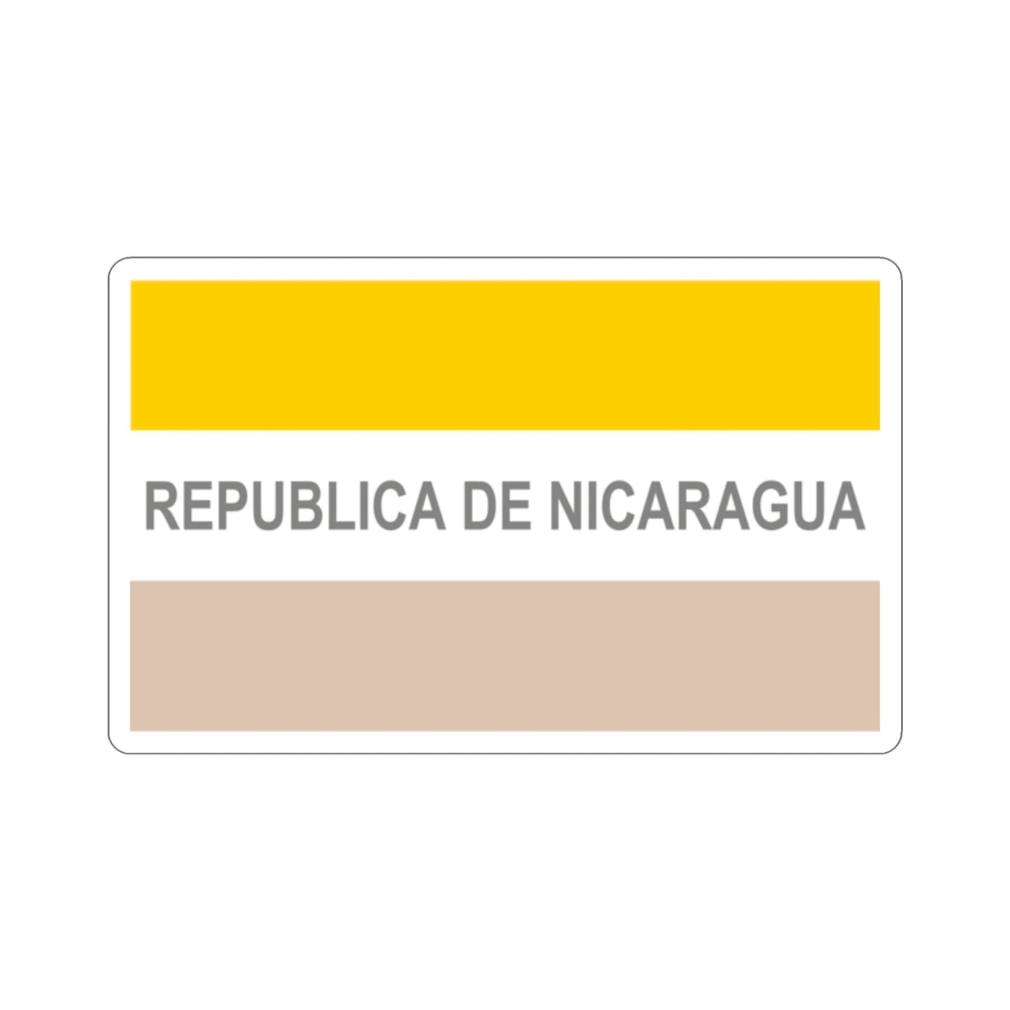 Civil Ensign of Nicaragua (1854-1858) STICKER Vinyl Die-Cut Decal-2 Inch-The Sticker Space