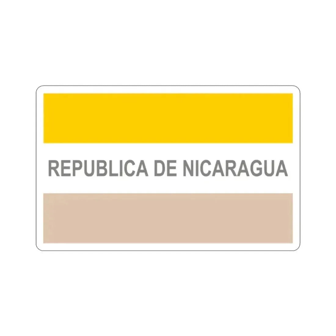 Civil Ensign of Nicaragua (1854-1858) STICKER Vinyl Die-Cut Decal 2 Inch - The Sticker Space