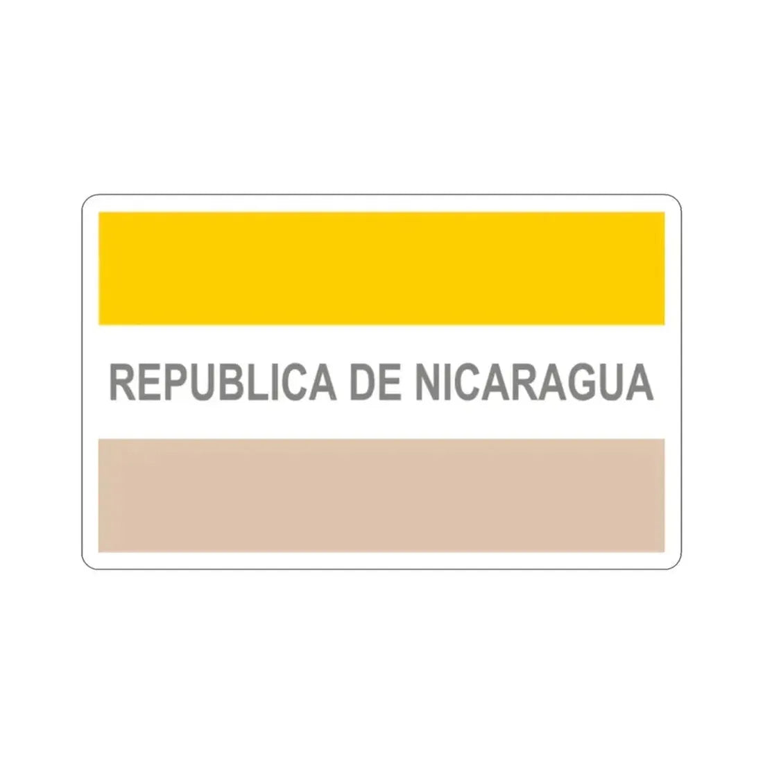 Civil Ensign of Nicaragua (1854-1858) STICKER Vinyl Die-Cut Decal 2 Inch - The Sticker Space