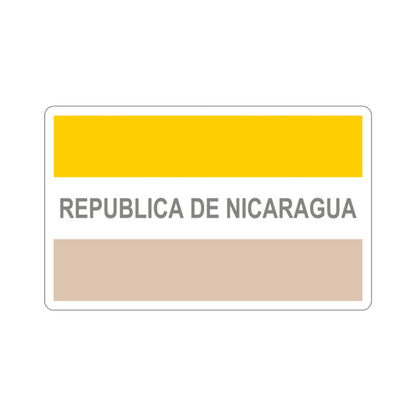 Civil Ensign of Nicaragua (1854-1858) STICKER Vinyl Die-Cut Decal-3 Inch-The Sticker Space