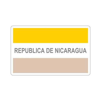 Civil Ensign of Nicaragua (1854-1858) STICKER Vinyl Die-Cut Decal-4 Inch-The Sticker Space