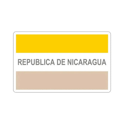 Civil Ensign of Nicaragua (1854-1858) STICKER Vinyl Die-Cut Decal 4 Inch - The Sticker Space