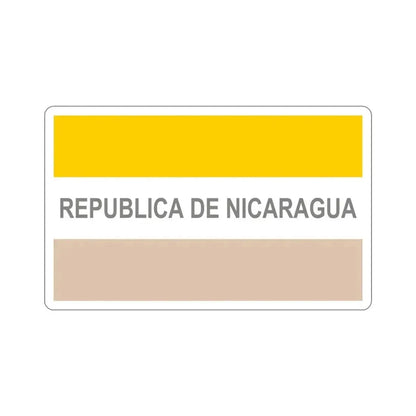 Civil Ensign of Nicaragua (1854-1858) STICKER Vinyl Die-Cut Decal 5 Inch - The Sticker Space