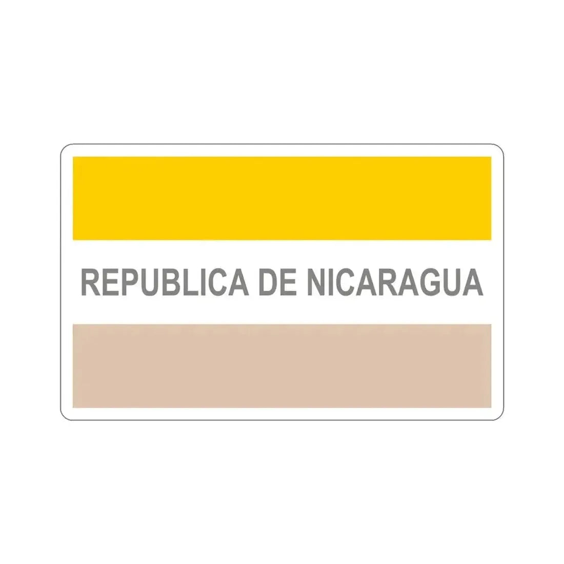 Civil Ensign of Nicaragua (1854-1858) STICKER Vinyl Die-Cut Decal 5 Inch - The Sticker Space