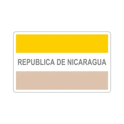 Civil Ensign of Nicaragua (1854-1858) STICKER Vinyl Die-Cut Decal 5 Inch - The Sticker Space