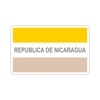 Civil Ensign of Nicaragua (1854-1858) STICKER Vinyl Die-Cut Decal-6 Inch-The Sticker Space