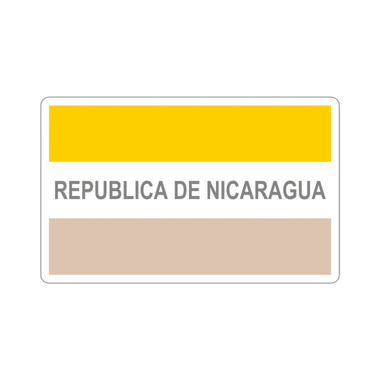 Civil Ensign of Nicaragua (1854-1858) STICKER Vinyl Die-Cut Decal-6 Inch-The Sticker Space