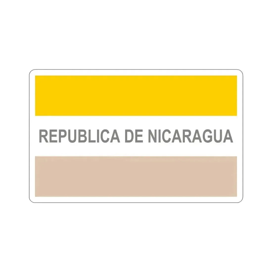 Civil Ensign of Nicaragua (1854-1858) STICKER Vinyl Die-Cut Decal 6 Inch - The Sticker Space