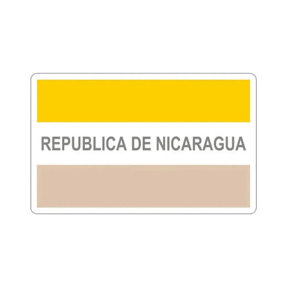 Civil Ensign of Nicaragua (1854-1858) STICKER Vinyl Die-Cut Decal 6 Inch - The Sticker Space