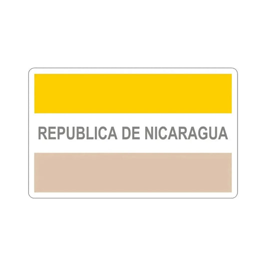 Civil Ensign of Nicaragua (1854-1858) STICKER Vinyl Die-Cut Decal 6 Inch - The Sticker Space