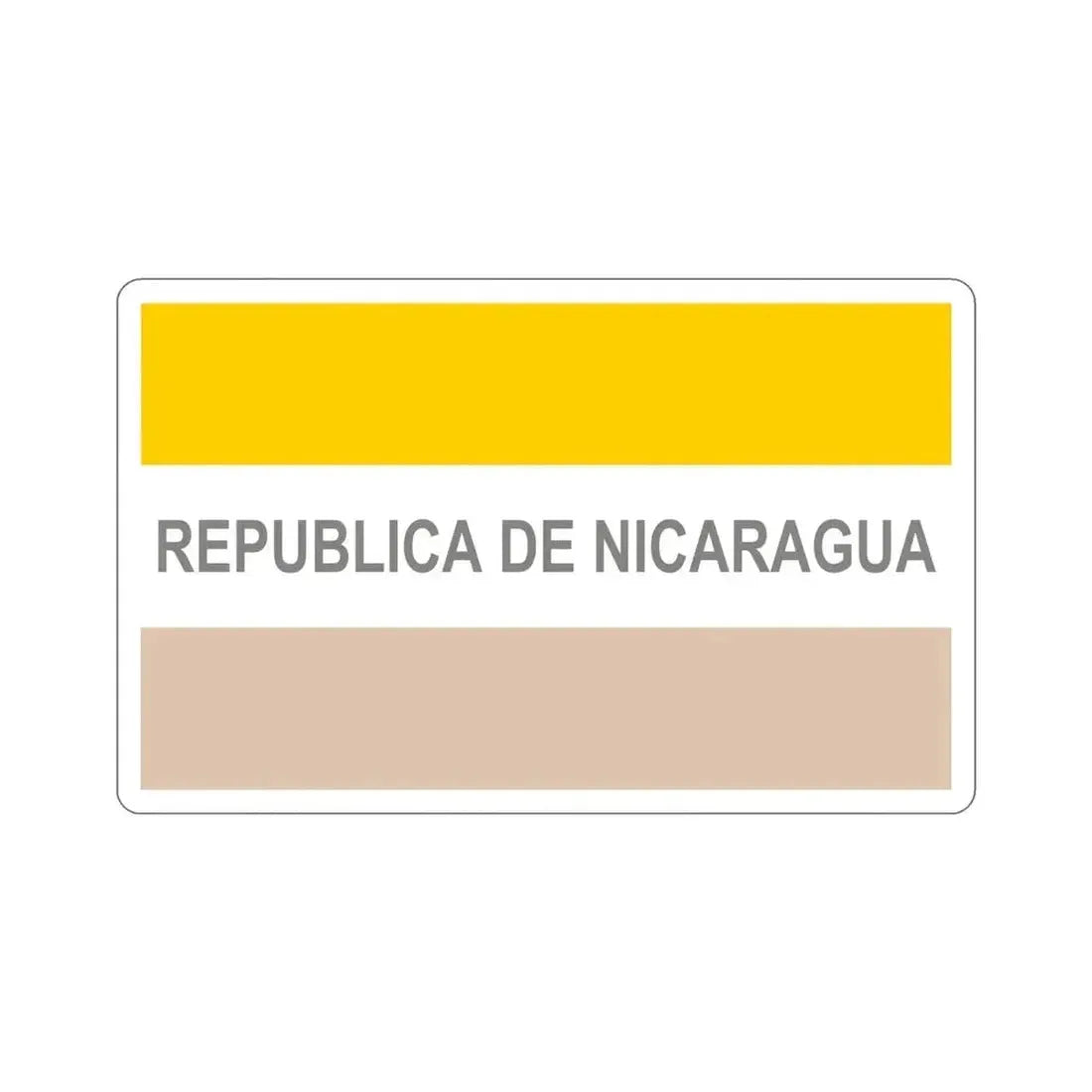 Civil Ensign of Nicaragua (1854-1858) STICKER Vinyl Die-Cut Decal - The Sticker Space