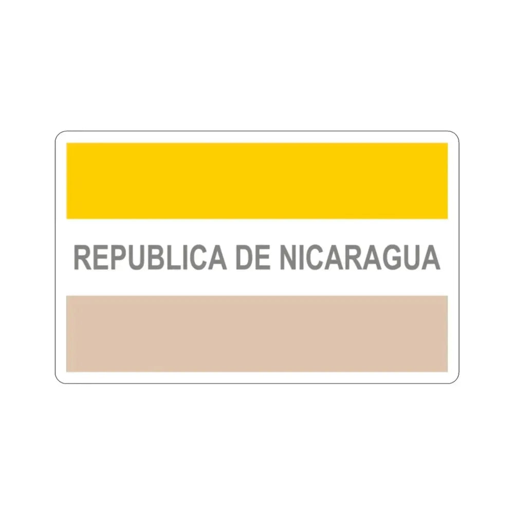 Civil Ensign of Nicaragua (1854-1858) STICKER Vinyl Die-Cut Decal - The Sticker Space