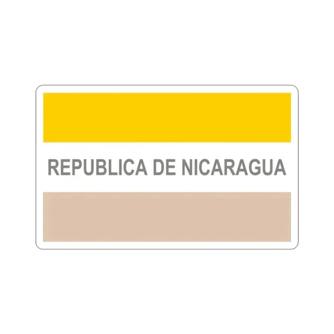 Civil Ensign of Nicaragua (1854-1858) STICKER Vinyl Die-Cut Decal - The Sticker Space