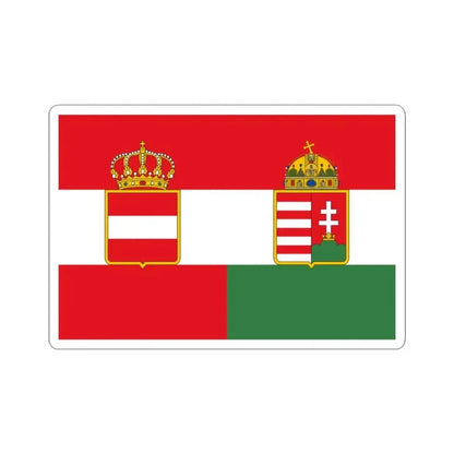 Civil Ensign of the Austro-Hungarian Empire 1869-1918 (Austria) STICKER Vinyl Kiss-Cut Decal 3 Inch White - The Sticker Space
