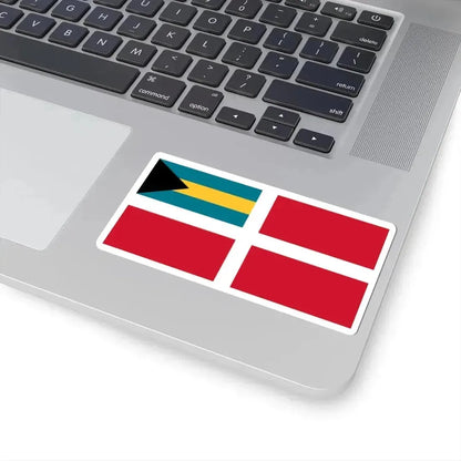Civil Ensign of the Bahamas (Bahamas) STICKER Vinyl Kiss-Cut Decal - The Sticker Space