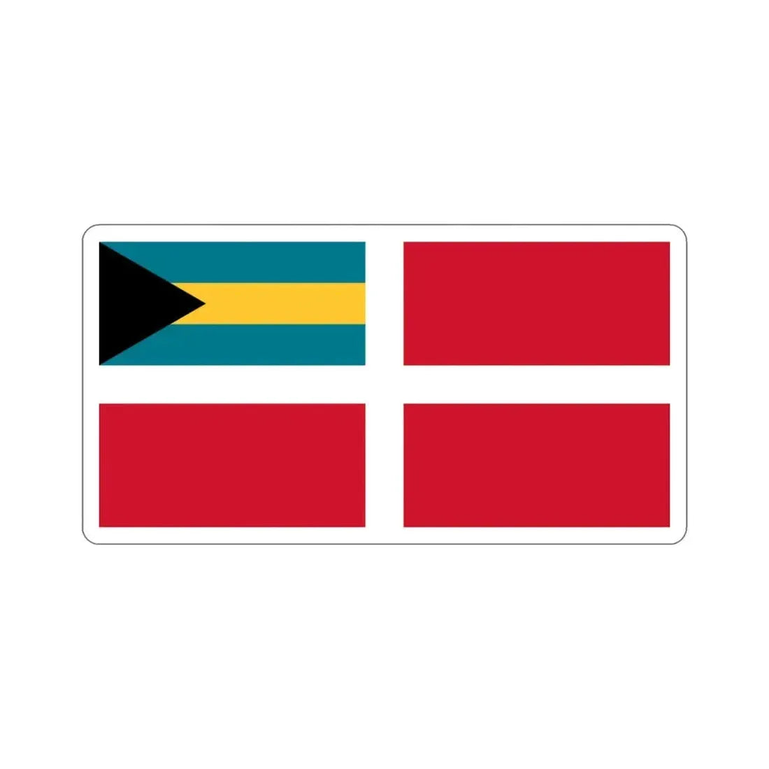 Civil Ensign of the Bahamas STICKER Vinyl Die-Cut Decal 3 Inch - The Sticker Space