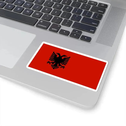Civil Flag of Albania 1943-1944 (Albania) STICKER Vinyl Kiss-Cut Decal - The Sticker Space