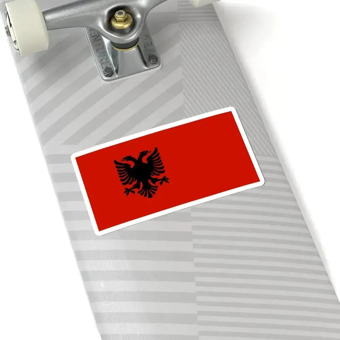 Civil Flag of Albania 1943-1944 (Albania) STICKER Vinyl Kiss-Cut Decal - The Sticker Space