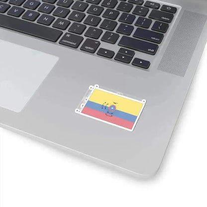 Civil flag of Colombia construction sheet (Colombia) STICKER Vinyl Kiss-Cut Decal - The Sticker Space