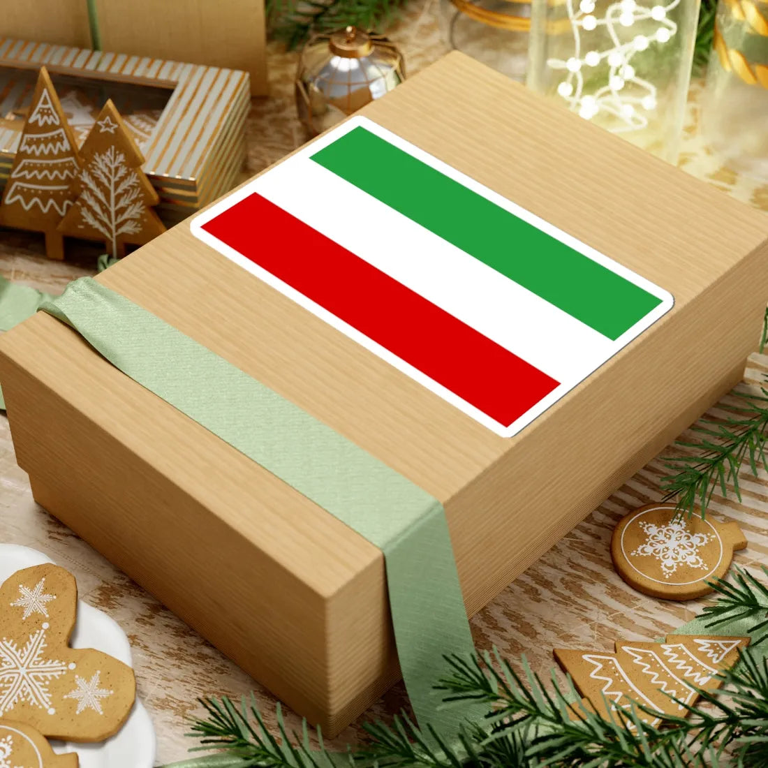 Civil flag of Iran 1964-1980 (Iran) STICKER Vinyl Kiss-Cut Decal - The Sticker Space