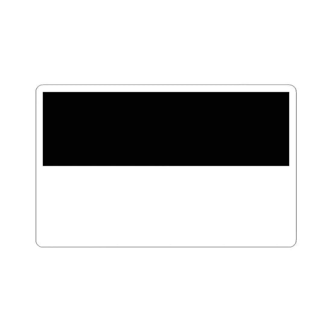 Civil flag of Prussia 1701-1935 (Austria) STICKER Vinyl Kiss-Cut Decal 3 Inch White - The Sticker Space
