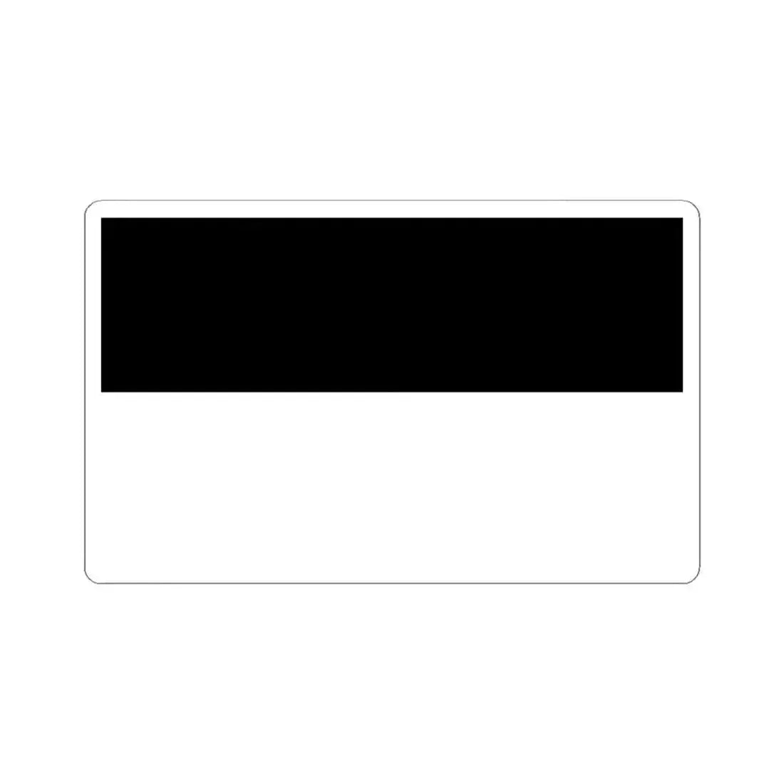 Civil flag of Prussia 1701-1935 (Austria) STICKER Vinyl Kiss-Cut Decal 4 Inch White - The Sticker Space