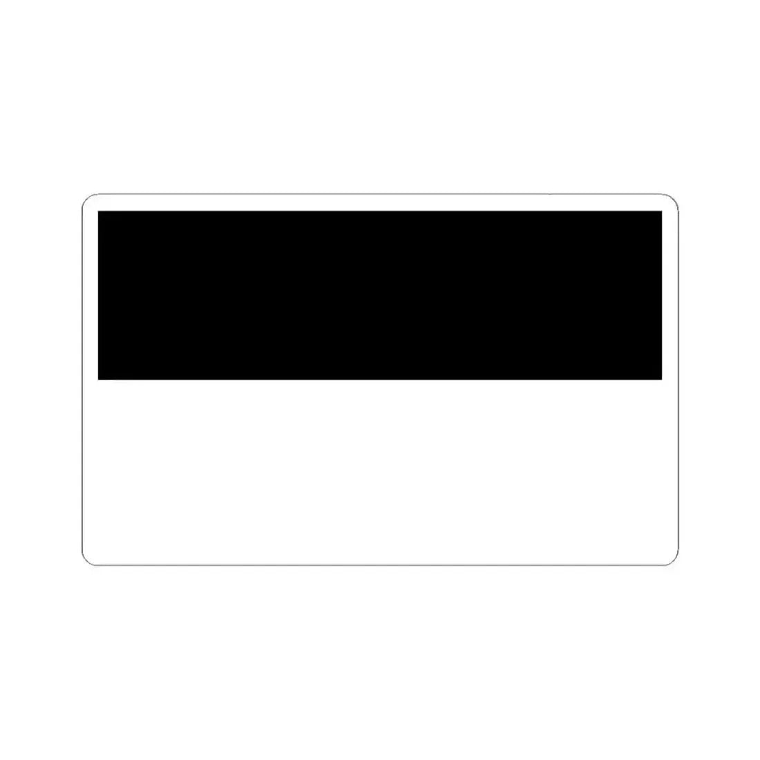 Civil flag of Prussia 1701-1935 (Austria) STICKER Vinyl Kiss-Cut Decal 6 Inch White - The Sticker Space