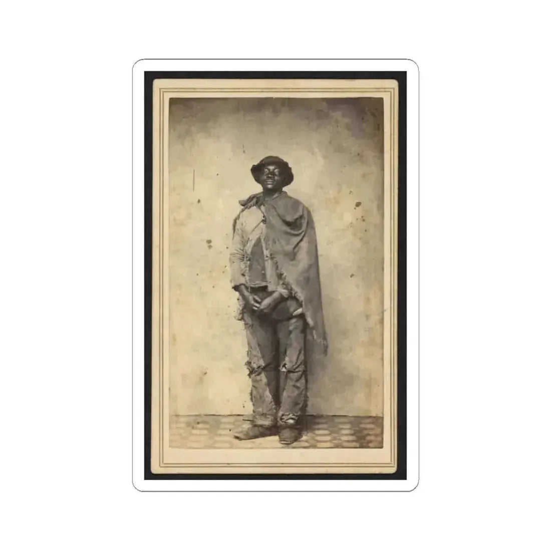 Civil War Contraband (U.S. Civil War) STICKER Vinyl Kiss-Cut Decal 3 Inch White - The Sticker Space