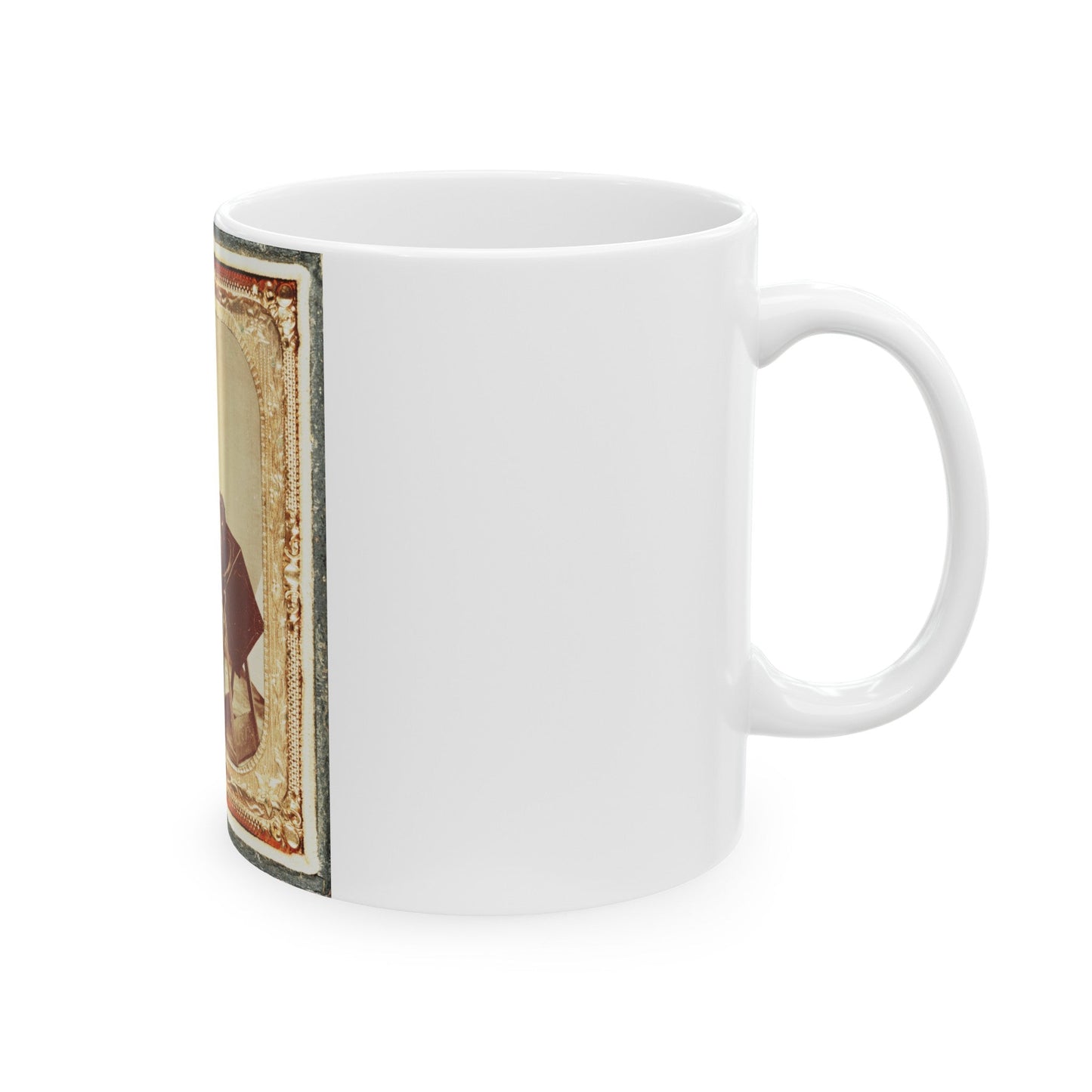 Civil War Induction Officer With Lottery Box (U.S. Civil War) White Coffee Mug-The Sticker Space