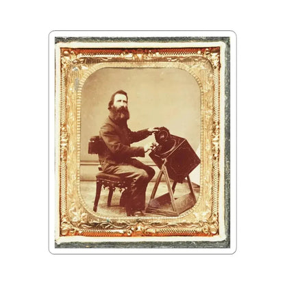 Civil War Induction Officer With Lottery Box (U.S. Civil War) STICKER Vinyl Kiss-Cut Decal 4 Inch White - The Sticker Space