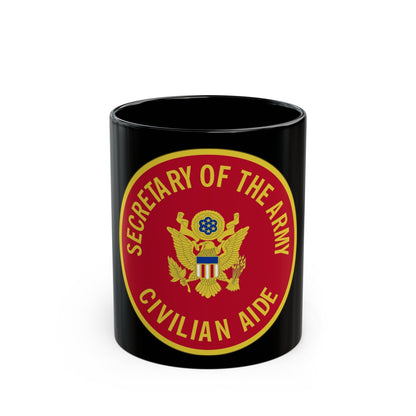 Civilian Aide to the Secretary of the (U.S. Army) Black Coffee Mug-11oz-The Sticker Space