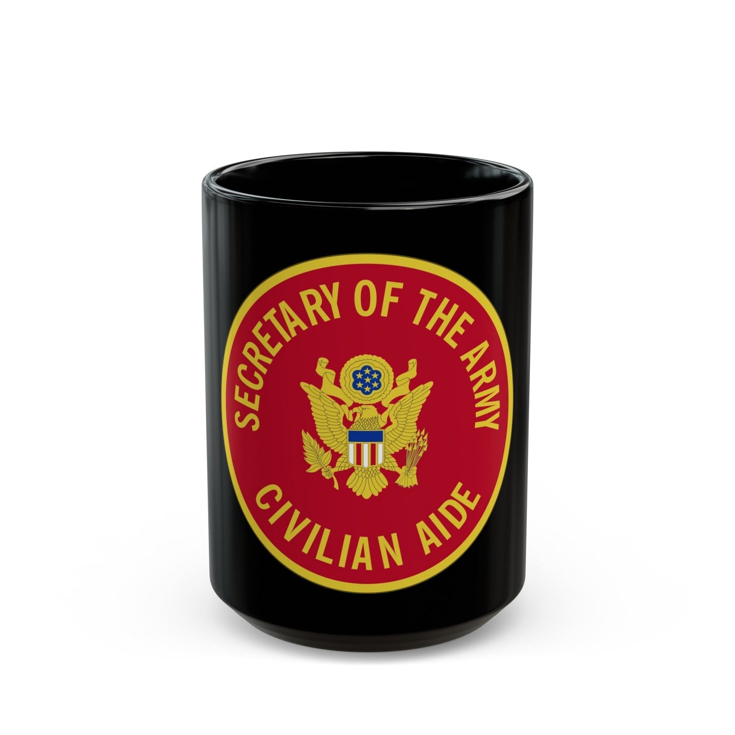 Civilian Aide to the Secretary of the (U.S. Army) Black Coffee Mug-15oz-The Sticker Space