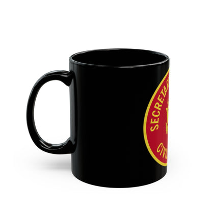 Civilian Aide to the Secretary of the (U.S. Army) Black Coffee Mug-The Sticker Space