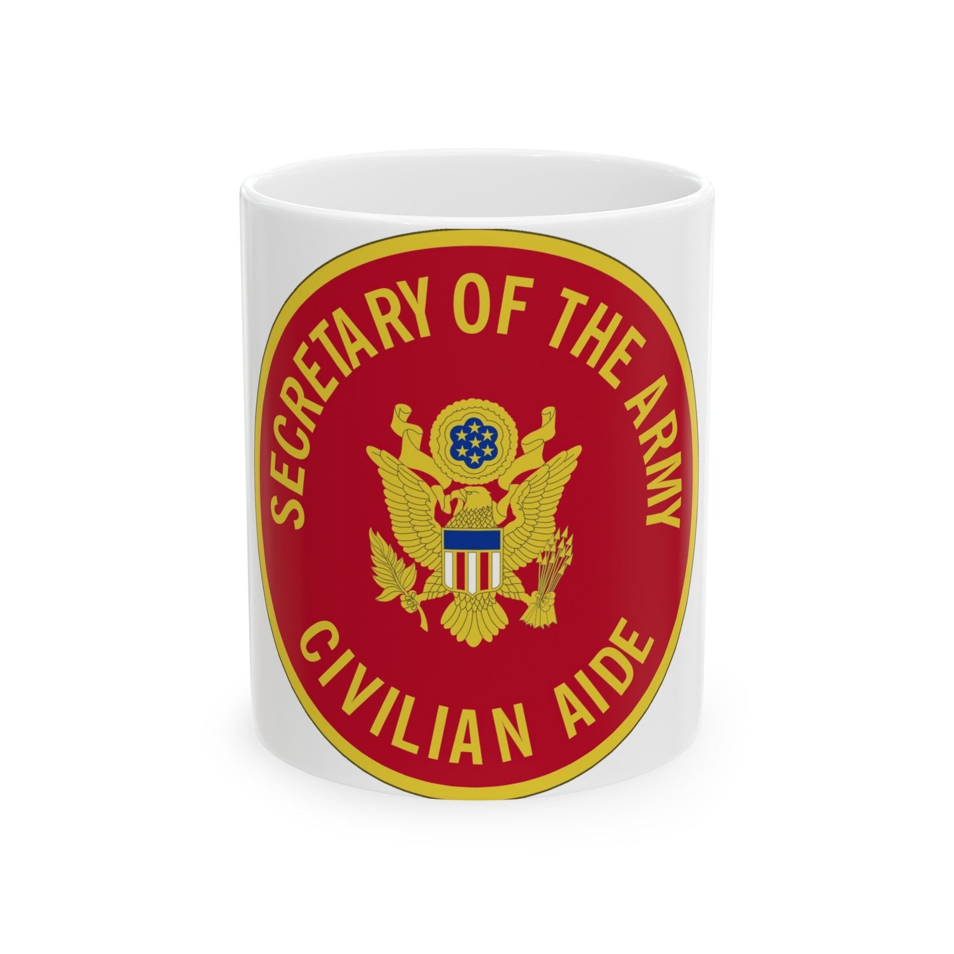 Civilian Aide to the Secretary of the (U.S. Army) White Coffee Mug-11oz-The Sticker Space