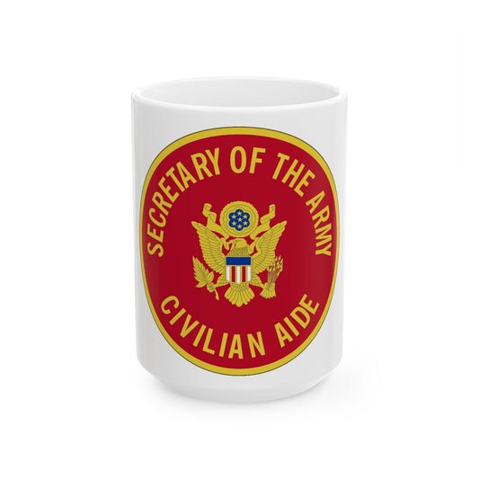 Civilian Aide to the Secretary of the (U.S. Army) White Coffee Mug-15oz-The Sticker Space