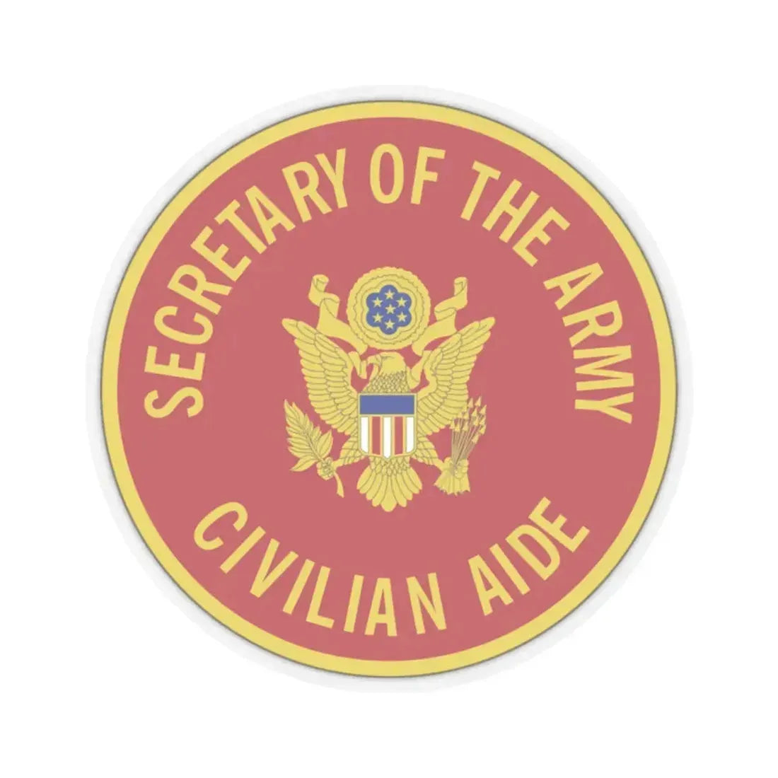 Civilian Aide to the Secretary of the (U.S. Army) STICKER Vinyl Kiss-Cut Decal 2 Inch Transparent - The Sticker Space