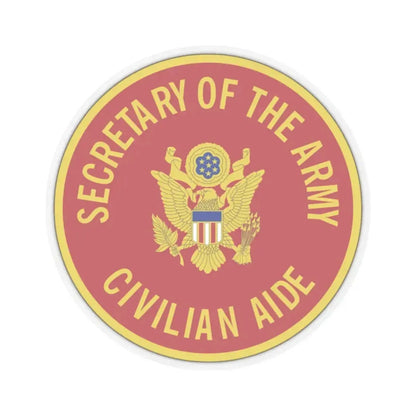 Civilian Aide to the Secretary of the (U.S. Army) STICKER Vinyl Kiss-Cut Decal 2 Inch Transparent - The Sticker Space